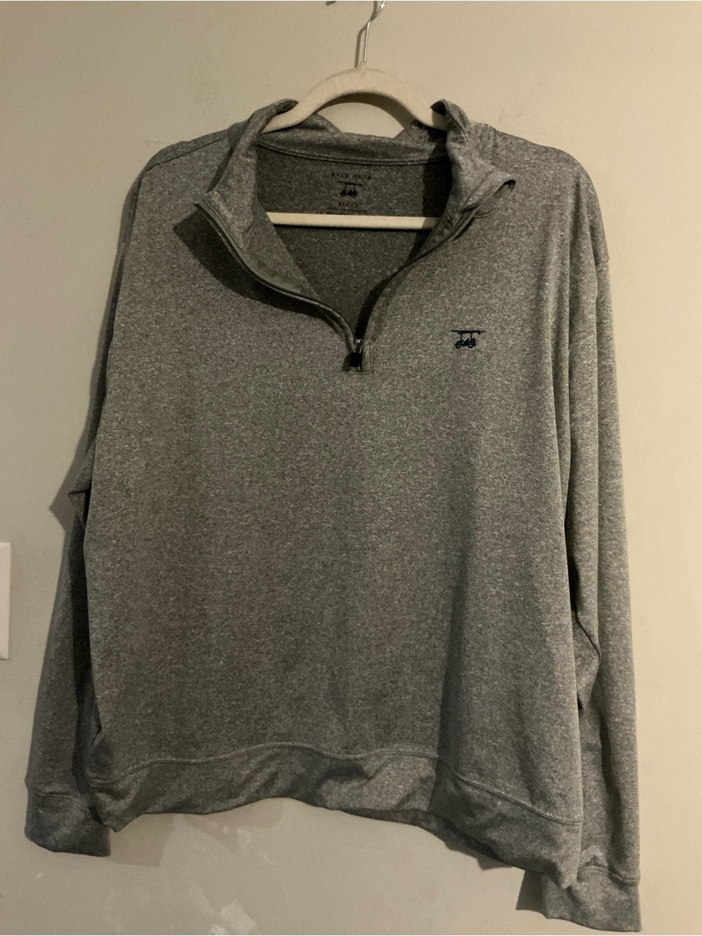 Men's Gray Quarter-Zip Pullover Sweater